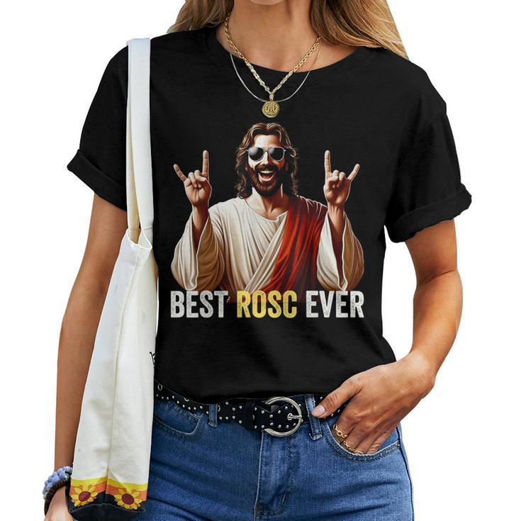 Best Rosc Ever Easter Nurse Doctor Surgeon Jesus Rock On Women T-shirt