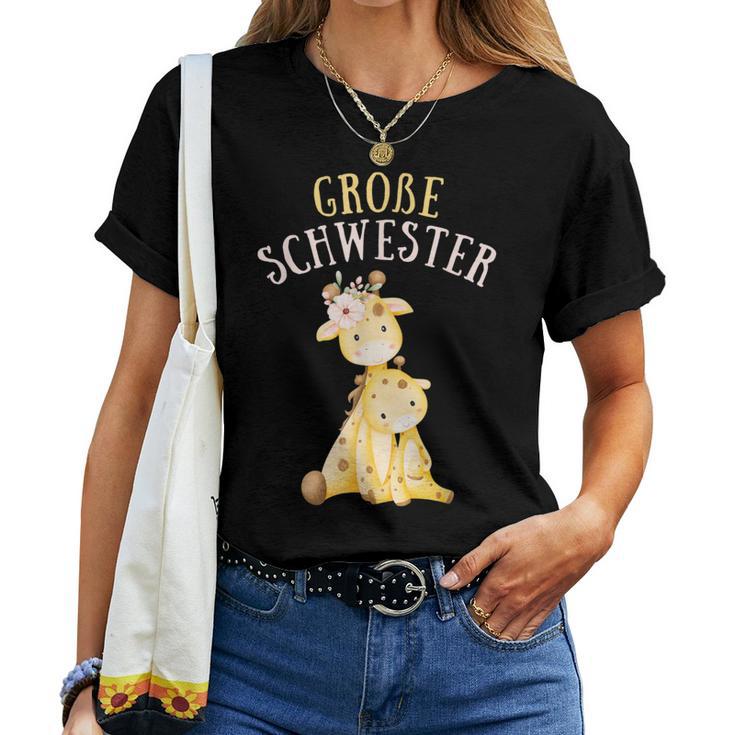 Big Sister Giraffe Become Sister Women T-shirt