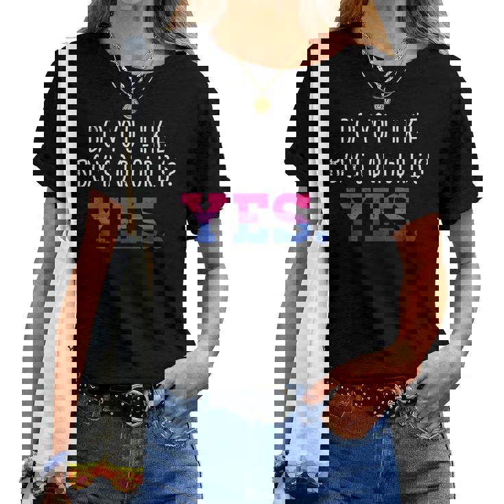 Do You Like Girls Or Boys? Yes Bisexual Pride T-Shirt Do You Like Girls Or Boys? Yes Bisexual Pride T-Shirt