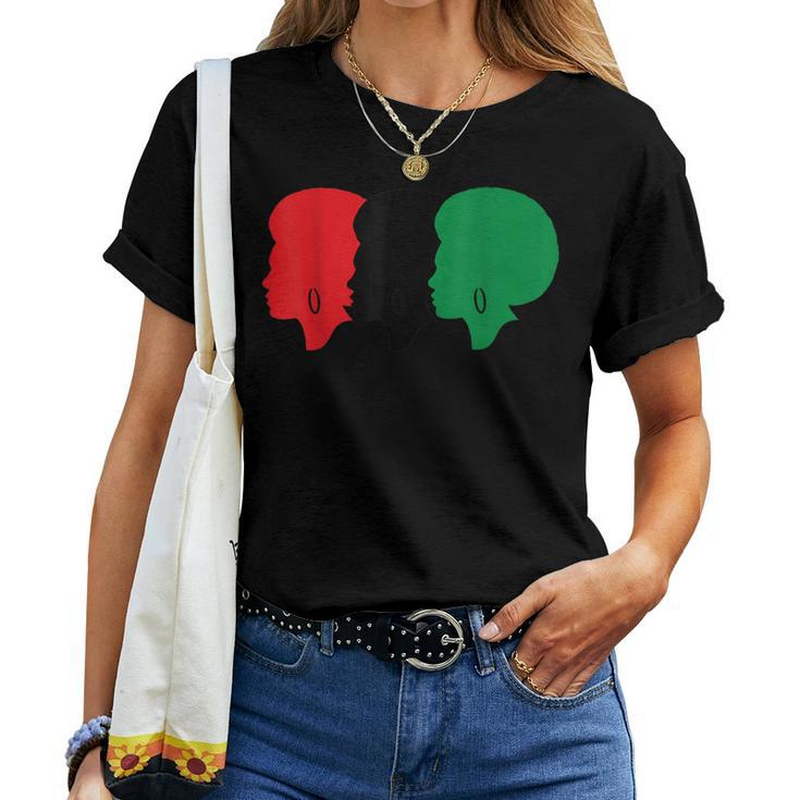 Black Pride Clothing Pan African Flag Afro 4 & Women Women T-shirt