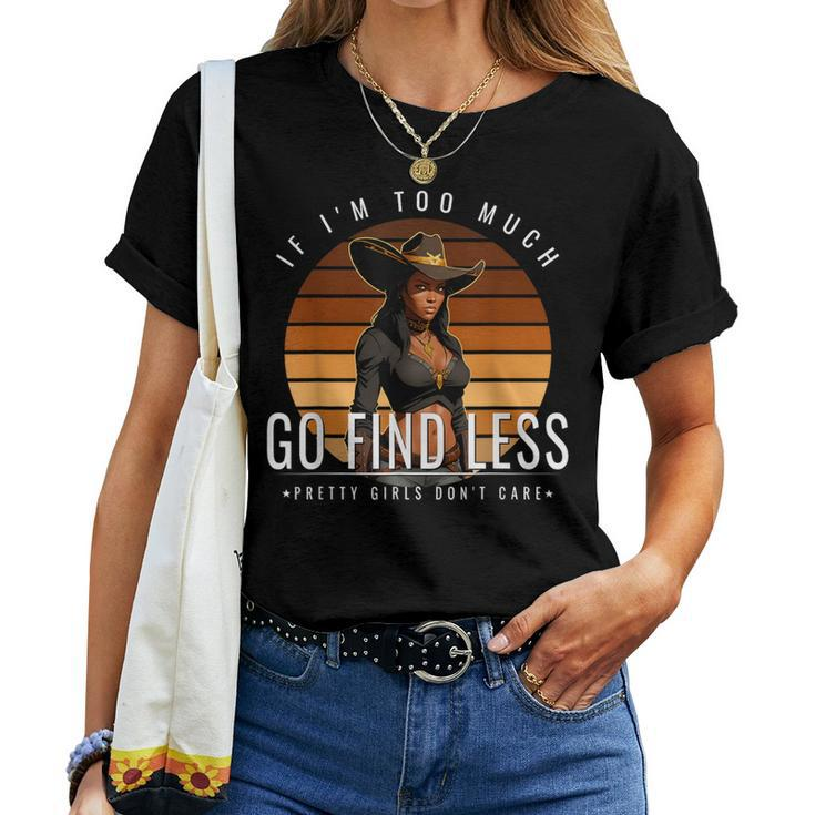 Black Rodeo Queen African American Western Tribute Women T-shirt