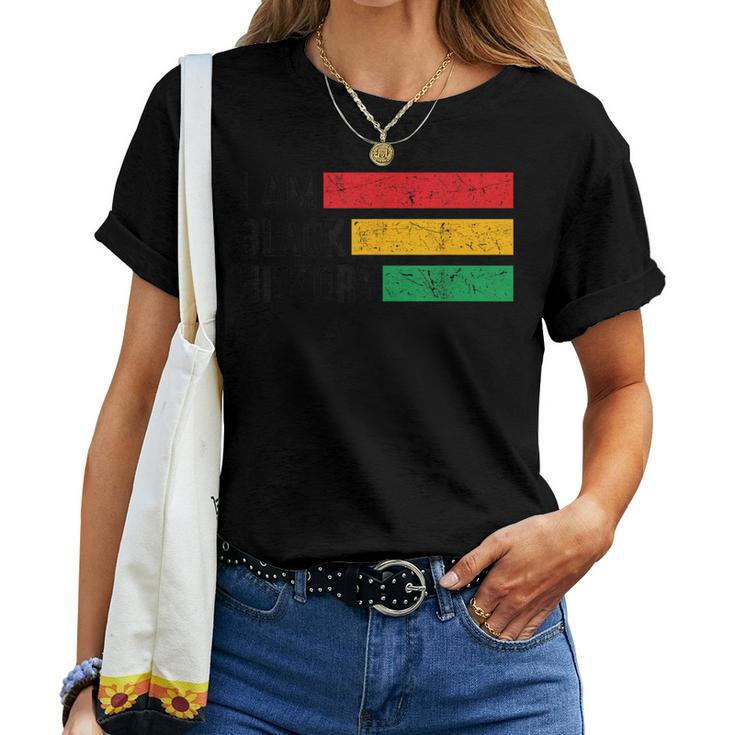 I Am Black History Month Girl Retro Groovy Junenth Women T-shirt