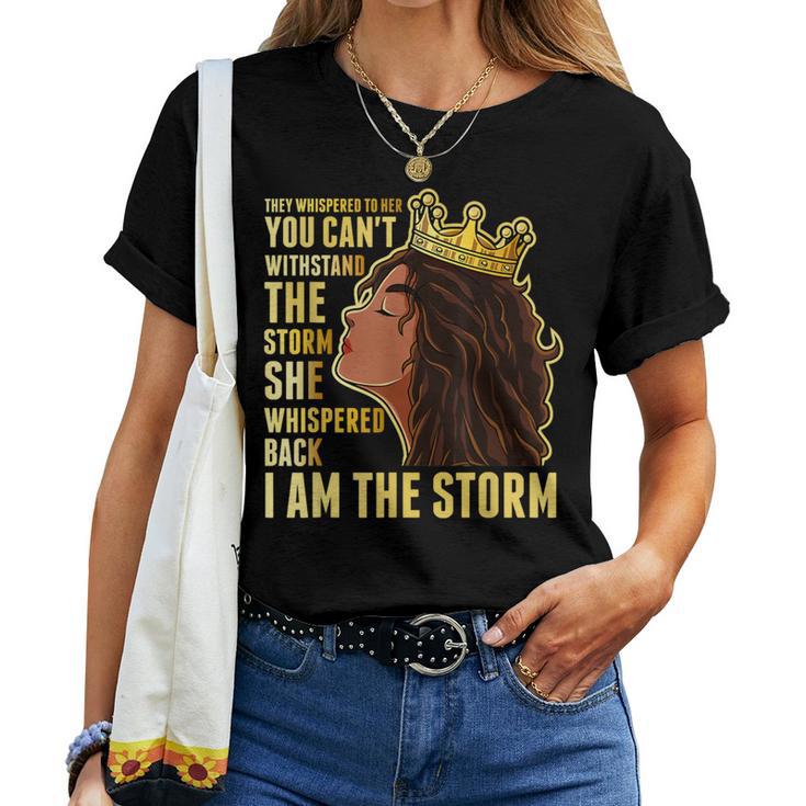 I Am Black Woman African American Black History Month Women T-shirt