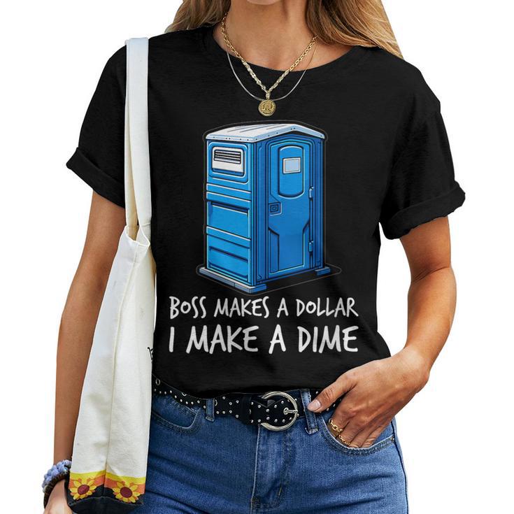 Boss Makes A Dollar I Make A Dime Meme Women T-shirt