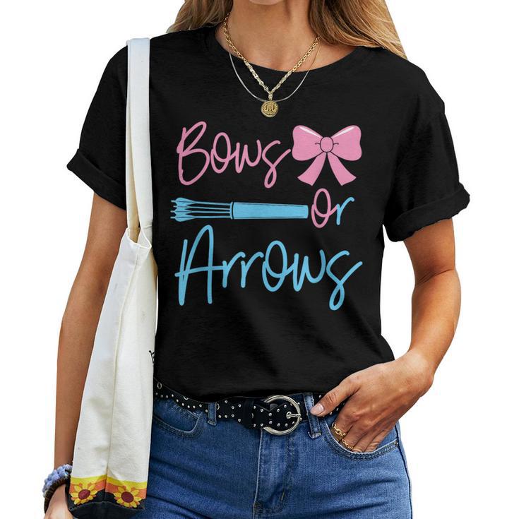 Bows Or Arrows Gender Reveal Party Idea For Mom Or Dad Women T-shirt