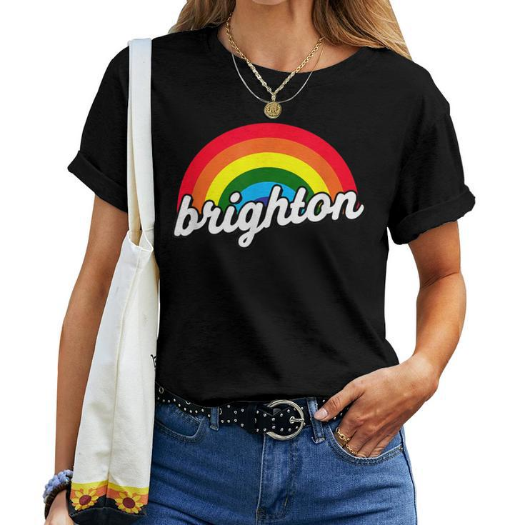 Brighton Gay Pride Festival Rainbow For Lgbtqi Parade Women T-shirt