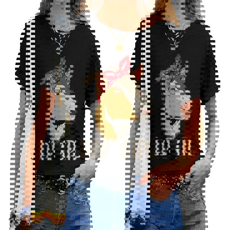 Cadeau De Chèvre Drôle De Fille De Foin T-shirt femme