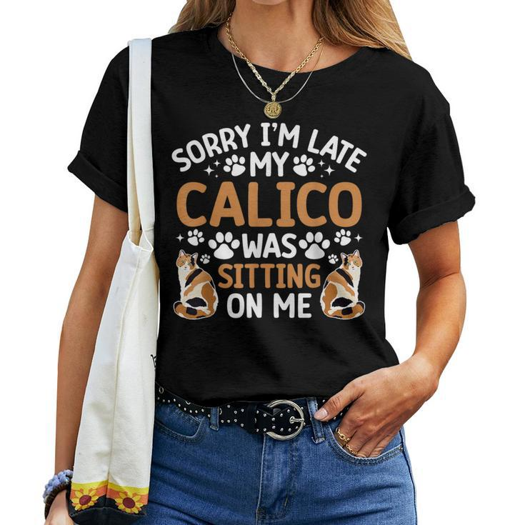 Calico Cat Owner Calico Cat Dad Calico Cat Mom Women T-shirt