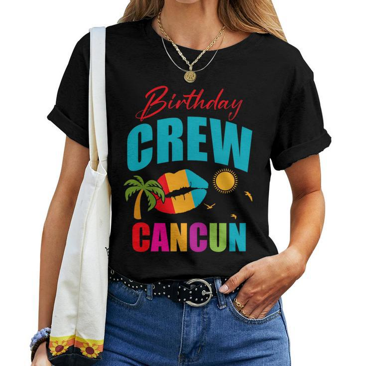 Cancun Trip Mexico Birthday Crew 2024 Beach Vacation Girl Women T-shirt