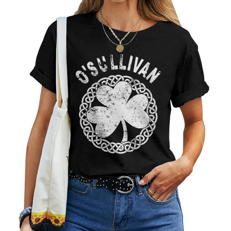 Celtic Theme O'sullivan Irish Family Name Women T-shirt