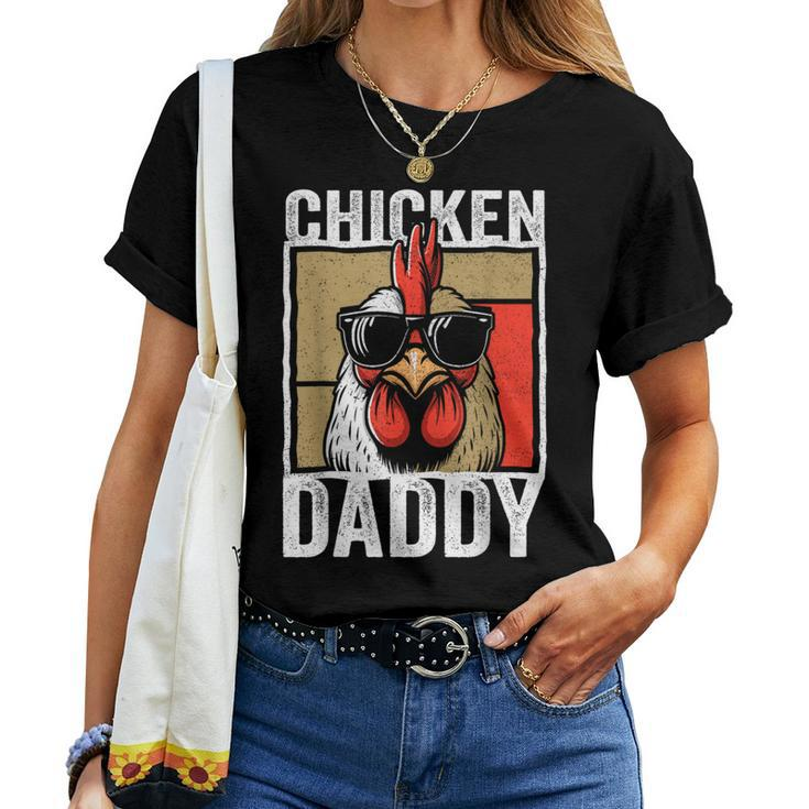 Chicken Daddy Rooster Farmer Fathers Day For Men Women T-shirt