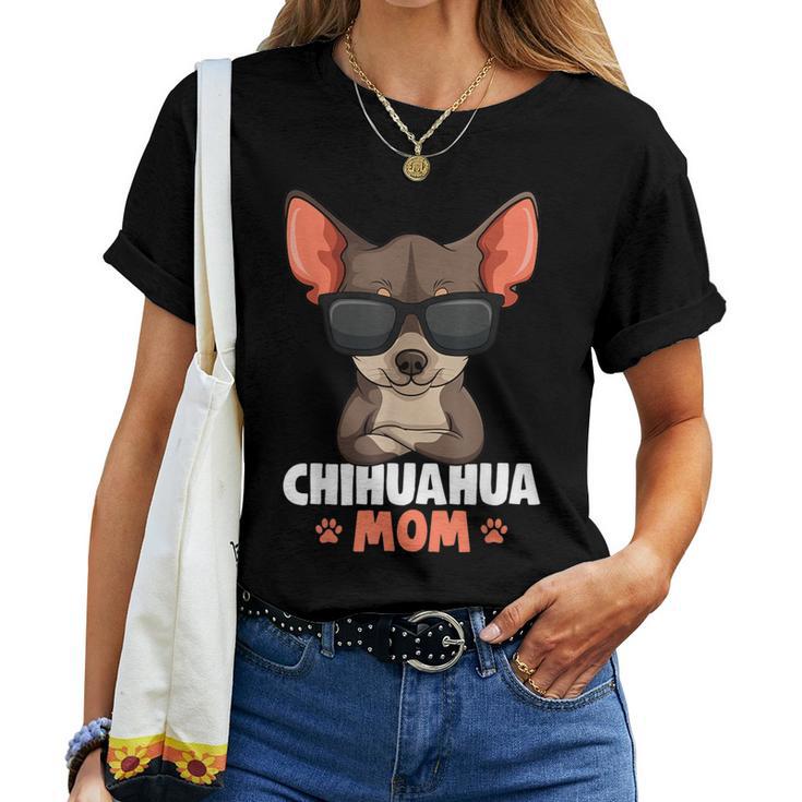 Chihuahua Mom Dog Mum Women T-shirt Frauen