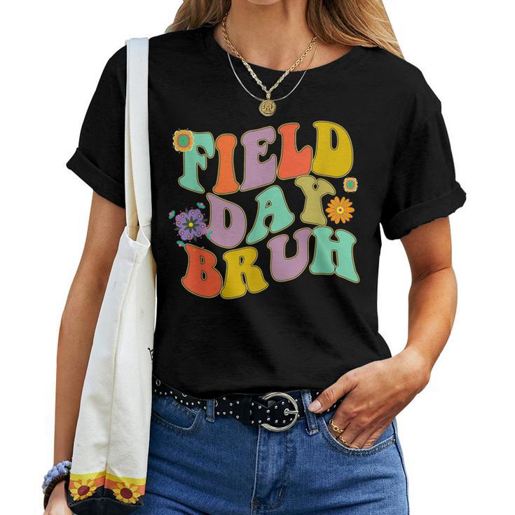 Cool Groovy Flower Field Day Bruh School Field Trip Women T-shirt