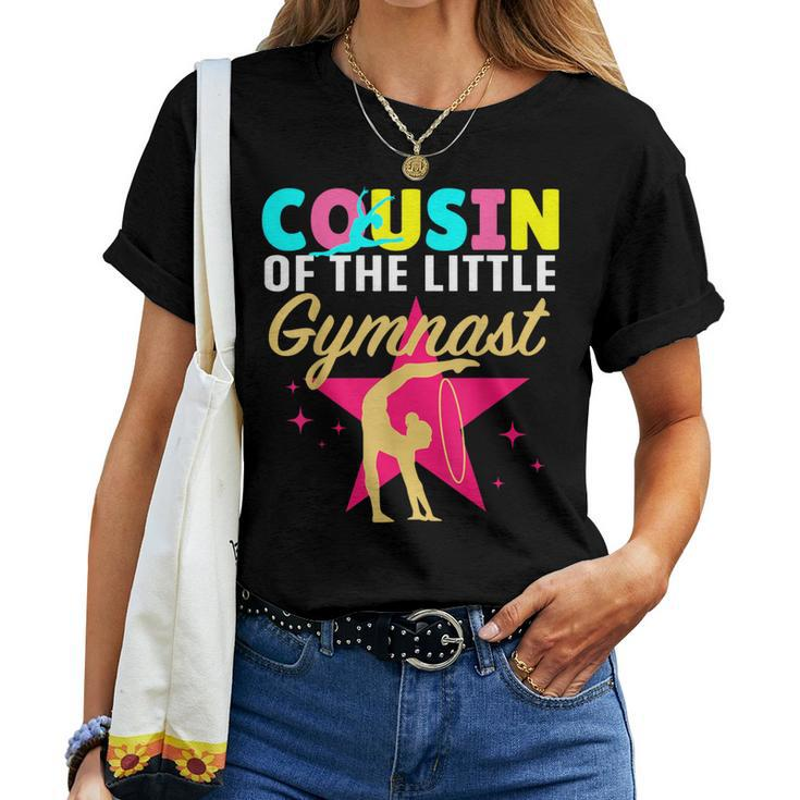 Cousin Little Gymnast Girl Birthday Gymnastics Themed Party Women T-shirt
