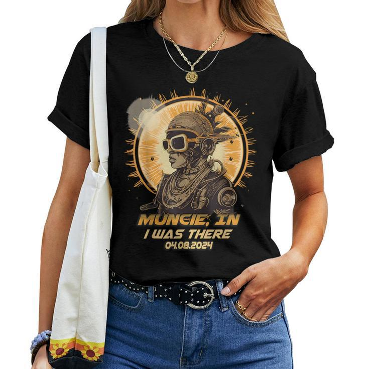 Cyberpunk Girl Solar Eclipse Muncie Indiana In Women T-shirt