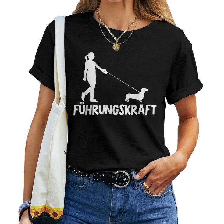 Dachshund Leadership Teckel Dogs Mum Female Dachshund T-shirt Frauen