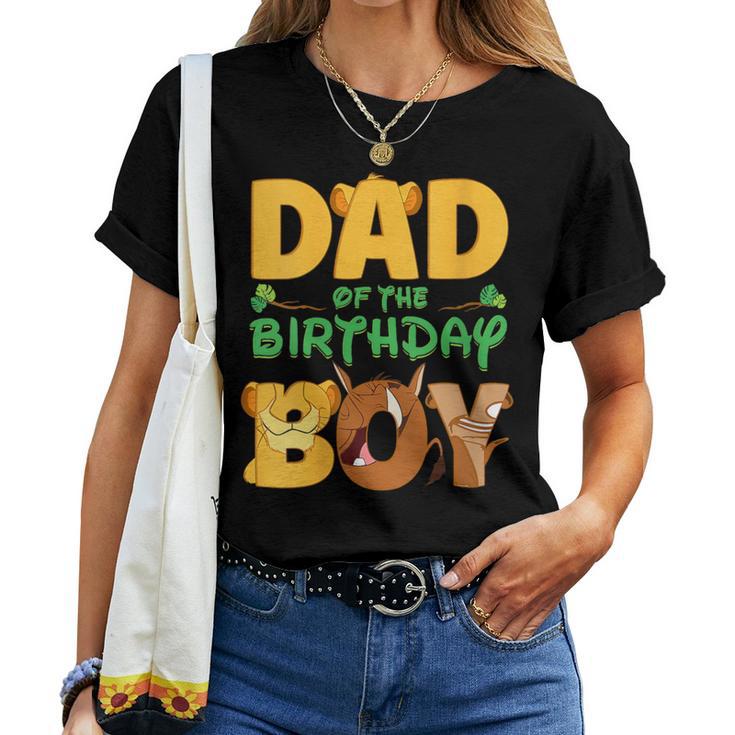 Damen Papa Und Mama Geburtstag Junge Löwe Familie Passende Männeratertag Mit-Ausschnitt T-shirt Frauen