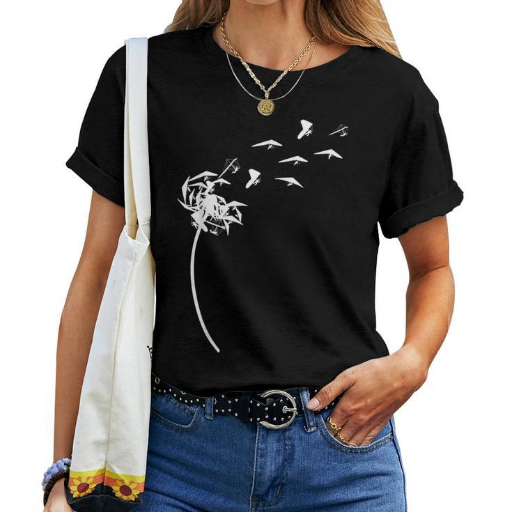 Dandelion Hang Gliding For Hang Glider Women T-shirt