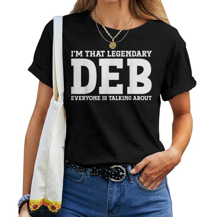 Deb Personal Name Girl Deb Women T-shirt