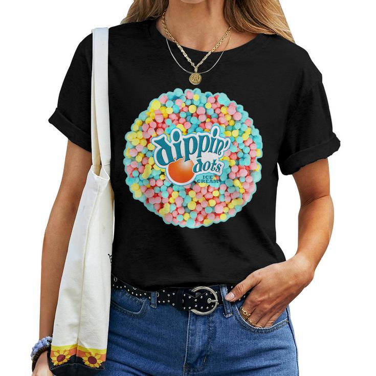 Dippin Dots Rainbow Color Ice Cream Women T-shirt