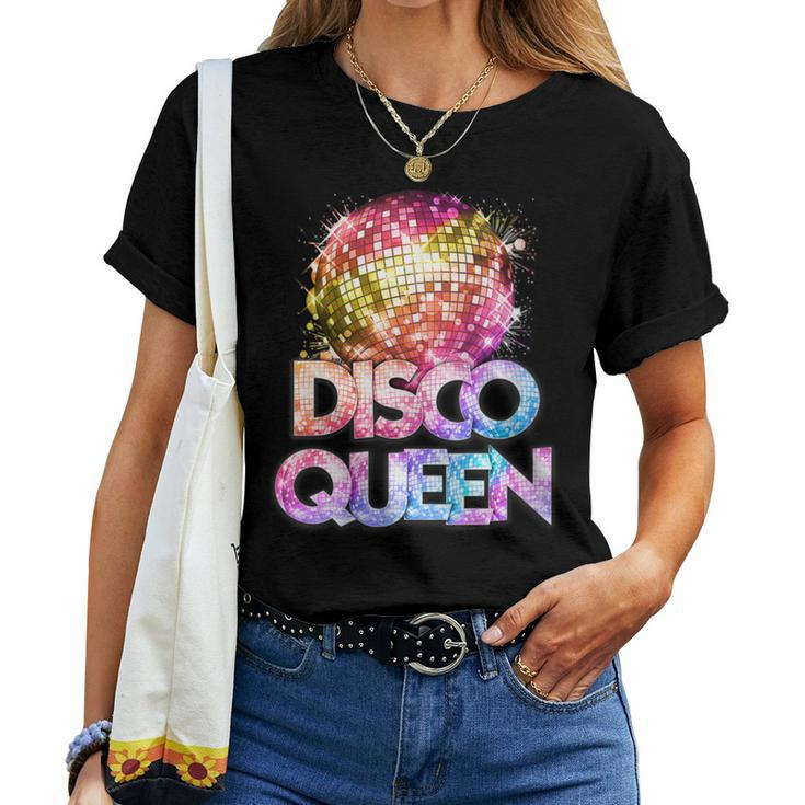Disco Queen 70'S Disco Themed Vintage Seventies Costume Women T-shirt