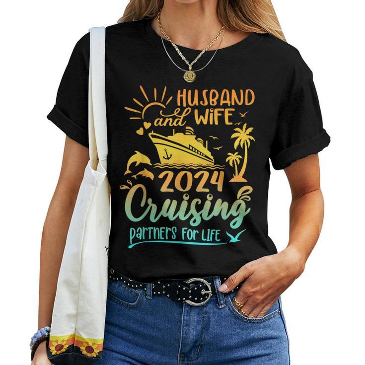 Family Wife And Husband Cruise 2024 Matching Honeymoon Women T-shirt