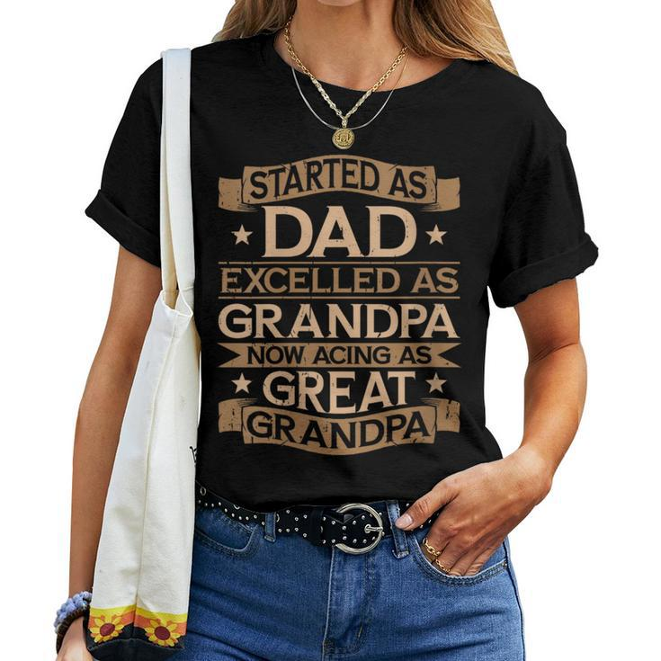 Fathers Day Great Grandpa Women T-shirt