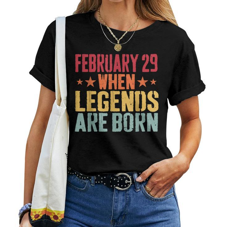 February 29 Birthday For & Cool Leap Year Women T-shirt