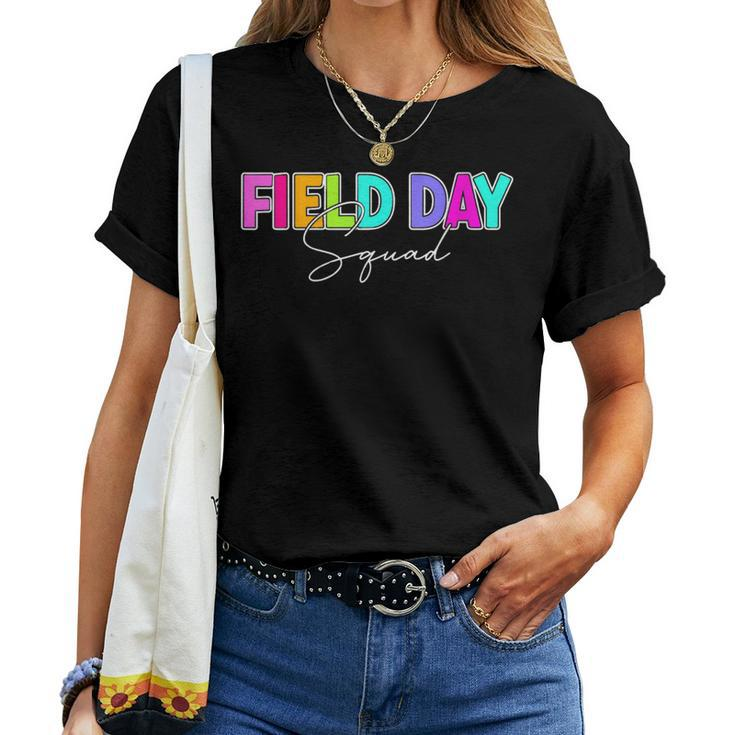 Field Day Squad Teacher First Last Day Of School 2024 Women T-shirt