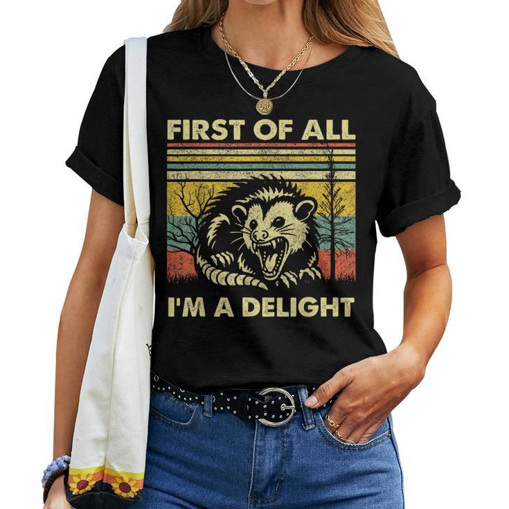 "I'm Actually A Delight" Funny Women's T-Shirt - Sarcastic Humor Short Sleeve Tee, Casual Graphic Top - View #8