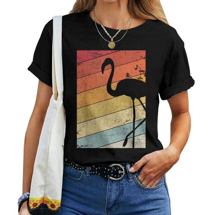 Flamingo Retro Style Women T-shirt