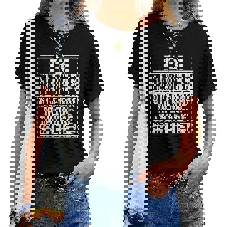 If Found Drunk Please Return To Friend I'm The Friend Women T-shirt