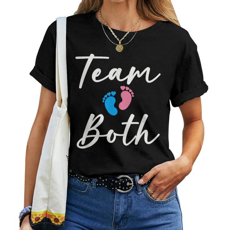 Gender Reveal Team Both Boy Or Girl Baby Shower Women T-shirt