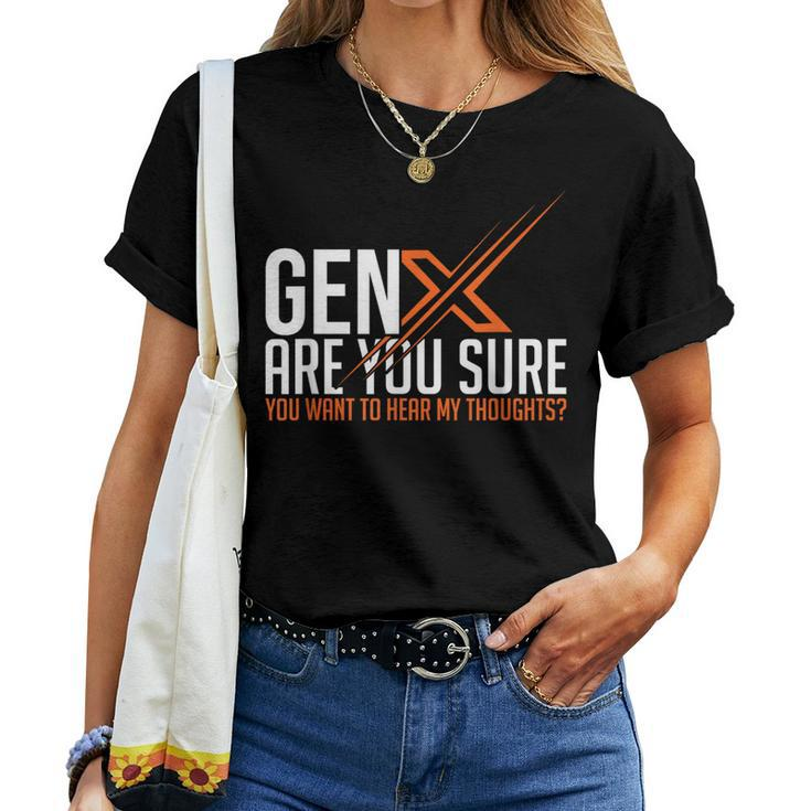 Generation X Humor 60S 70S Gen-Xers Sarcastic Gen X Women T-shirt