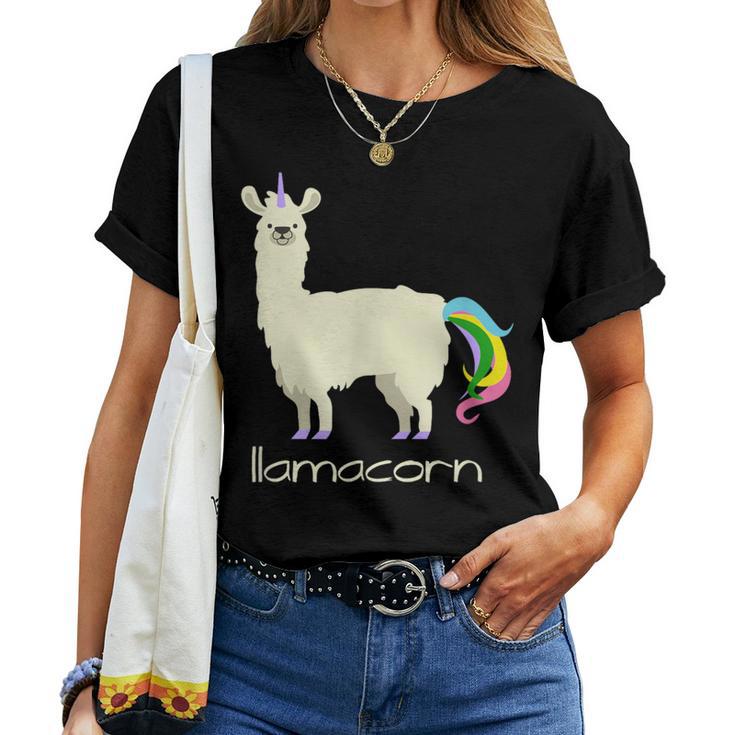 Llama & Unicorn T By Llamacorn Women T-shirt