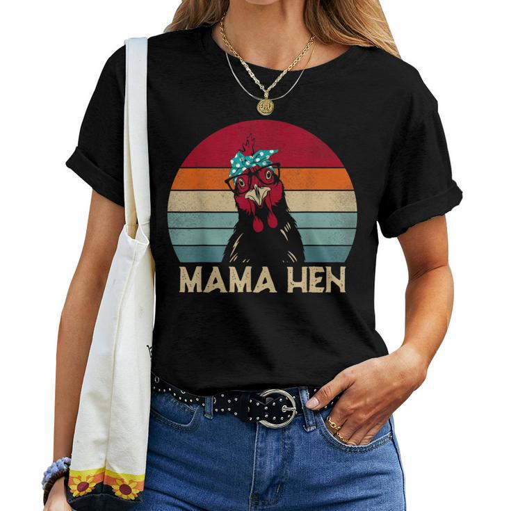 Mama Hen Chicken Mom Chicken Pajamas Retro Women T-shirt
