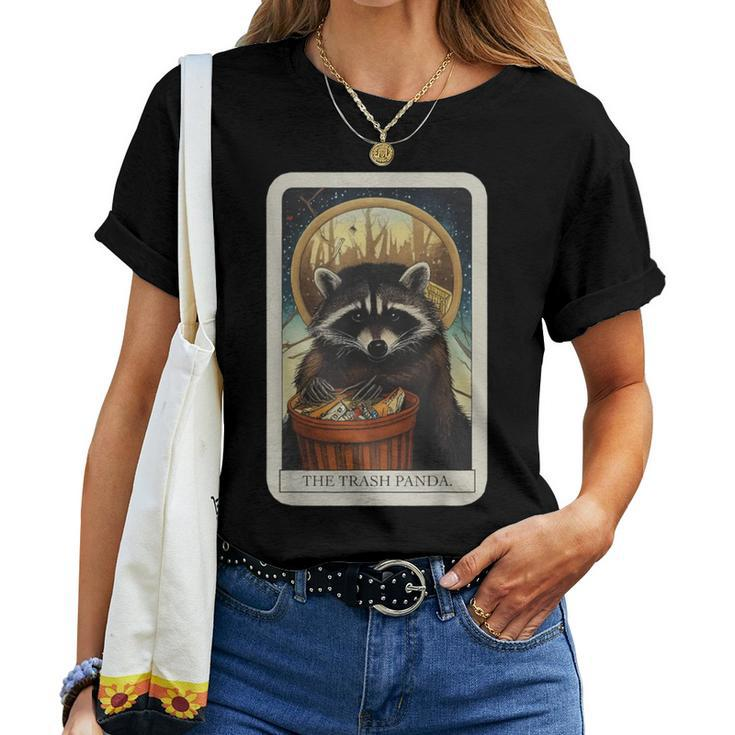 Racoon The Trash Panda Tarot Card Raccoon Lover Women T-shirt