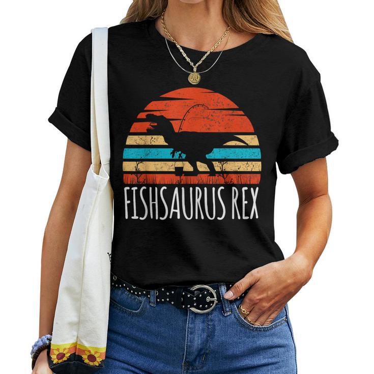 Saying Fishsaurus Dinosaurs Fishing Sarcasm Men Women T-shirt