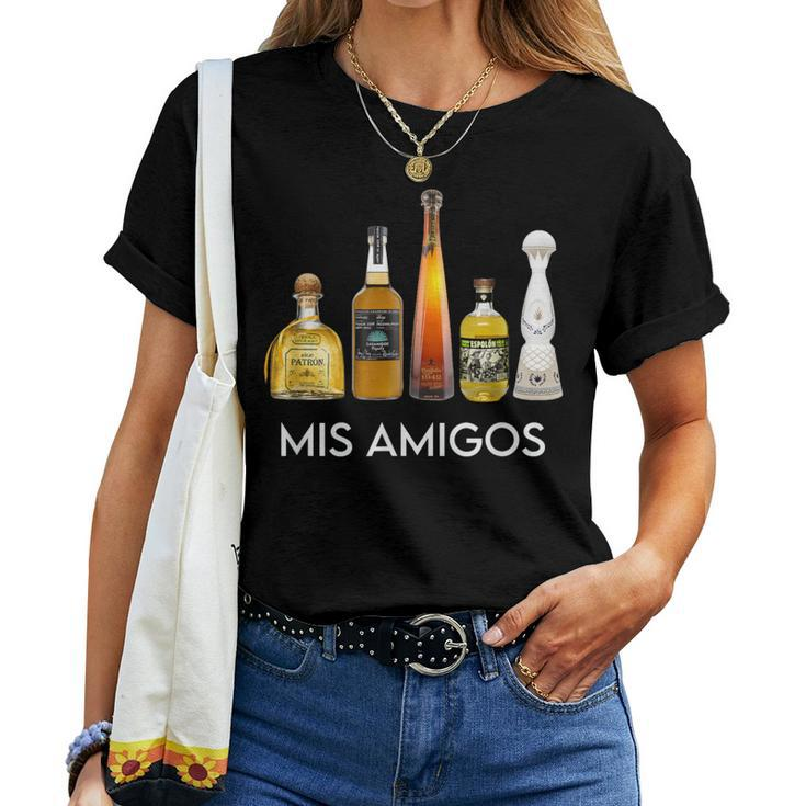 Trendy Sarcastic Alcohol Mis Amigos Tequila Men Women T-shirt