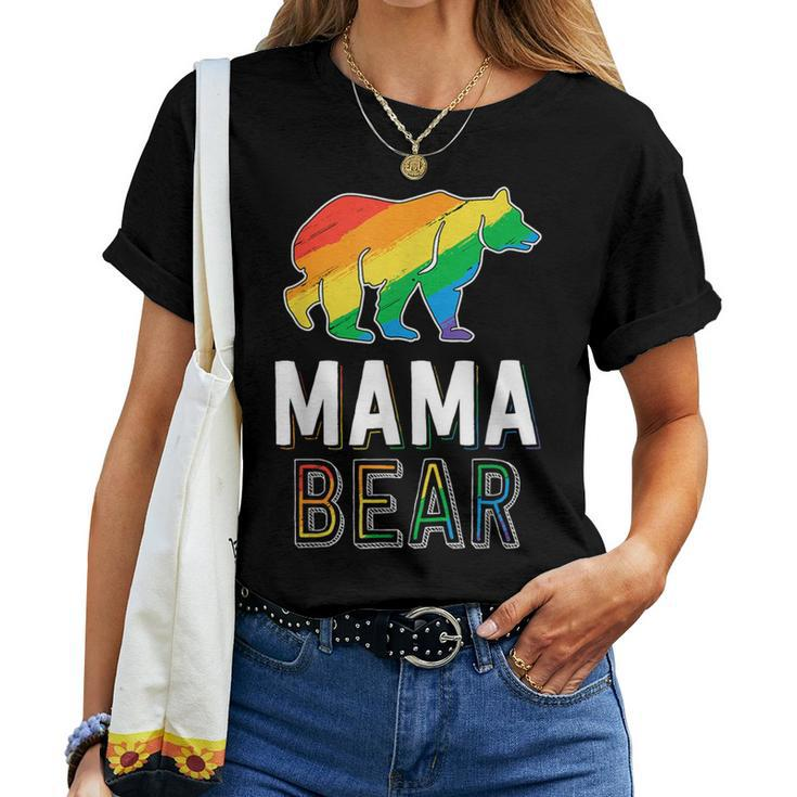Gay Mama Bear Proud Mom Lgbtq Parent Lgbt Mother Women T-shirt