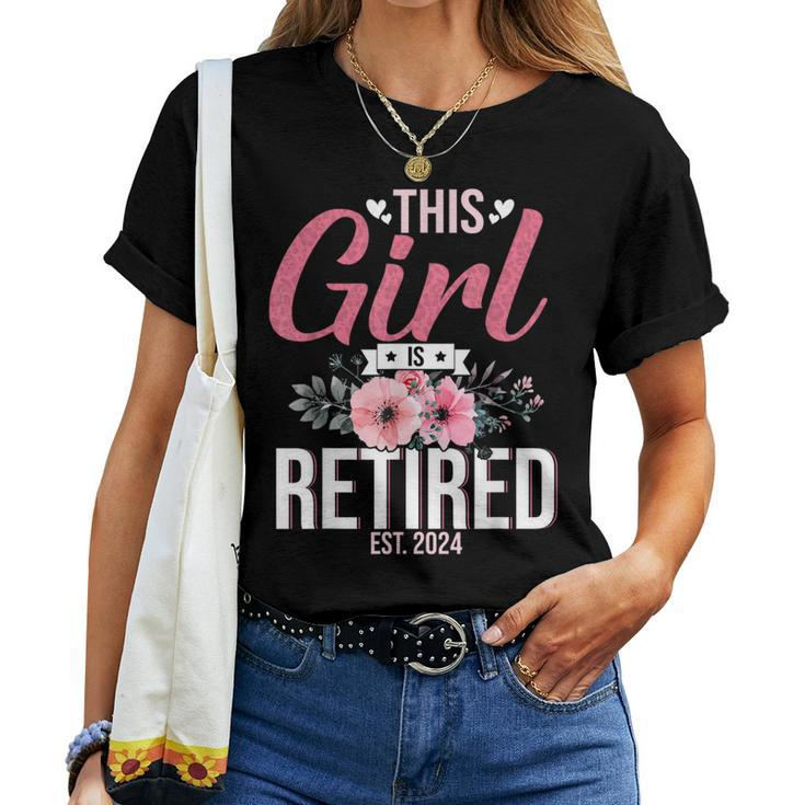 This Girl Is Retired Est 2024 Mom Women Women T-shirt
