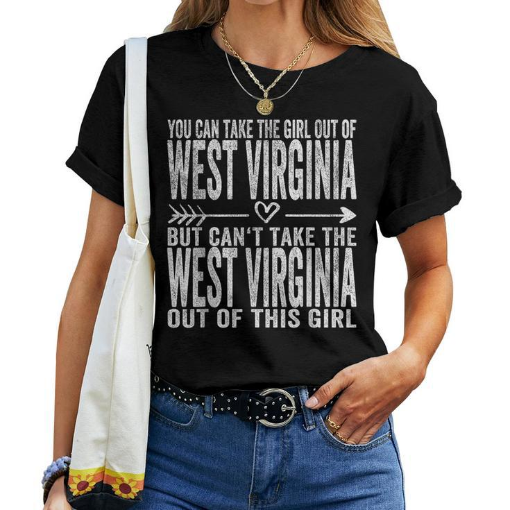 Girl Out Of West Virginia Hometown Home West Virginia Women T-shirt