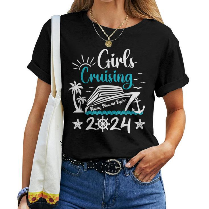 Girls Cruising 2024 Girls Matching Cruise Squad Women T-shirt