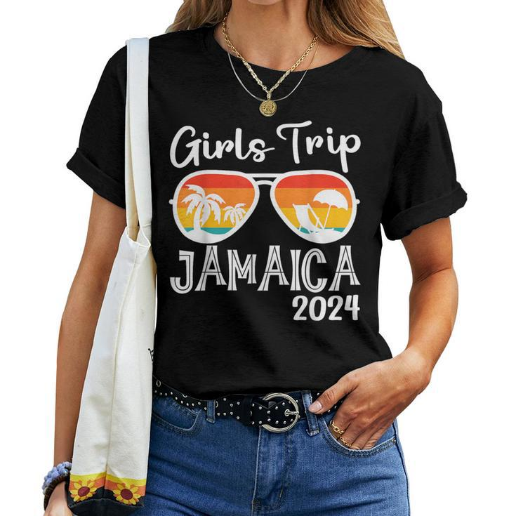 Girls Trip 2024 Weekend Jamaica Vacation Matching Women T-shirt