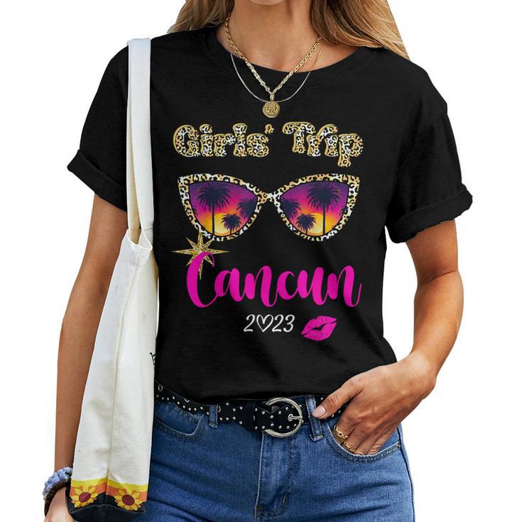 Girls Trip Cancun 2023 Vacation For Weekend Birthday Women T-shirt