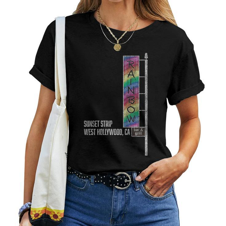 Glam Rock Legends Rainbow Bar And Grill Women T-shirt