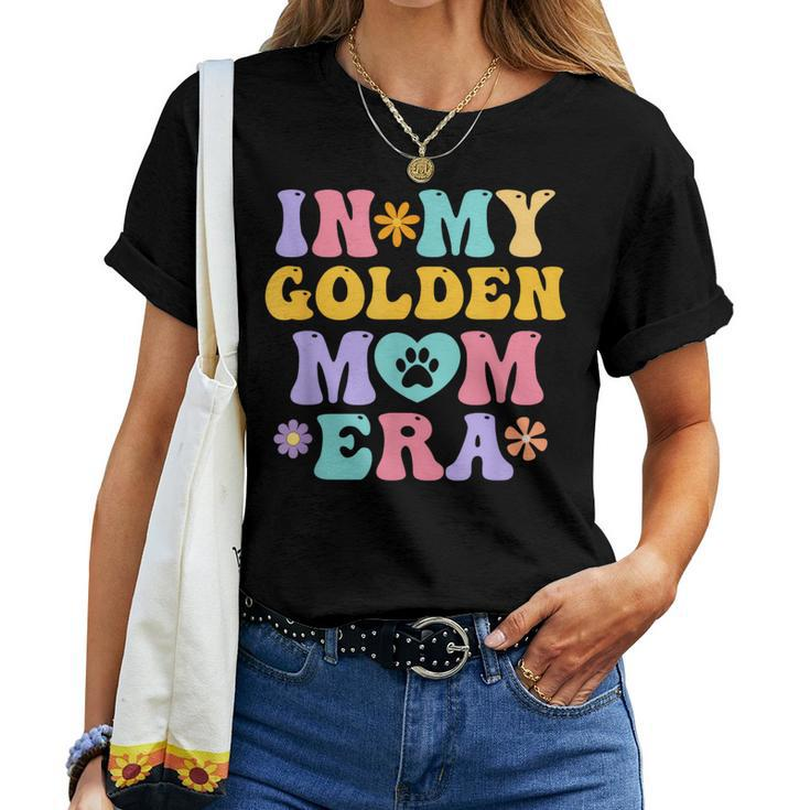 In My Golden Retriever Mom Era Retro Groovy Dog Owner Women T-shirt