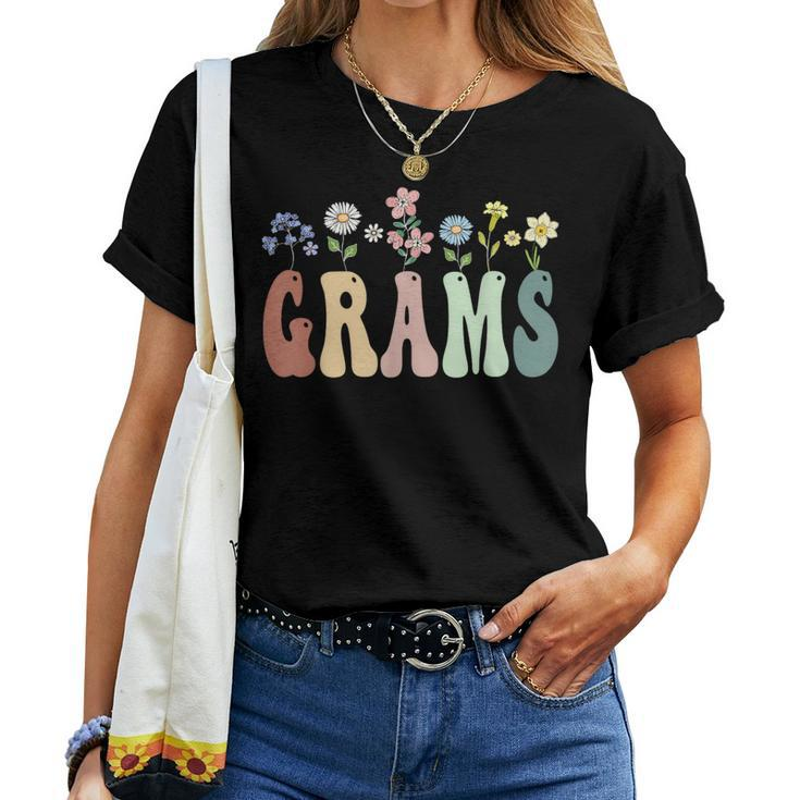 Grams Wildflower Floral Grams Women T-shirt