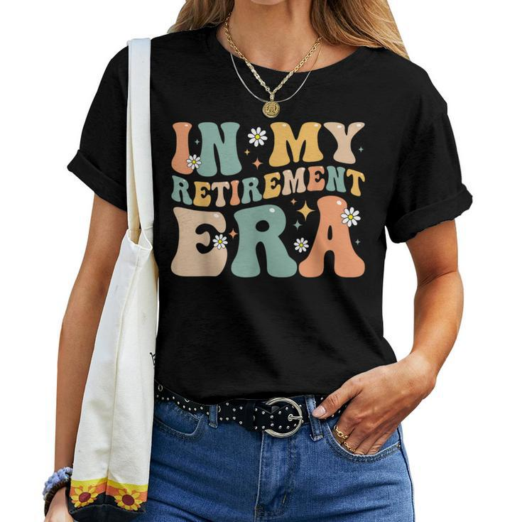 Groovy Retro In My Retirement Era Retired 2024 Women T-shirt