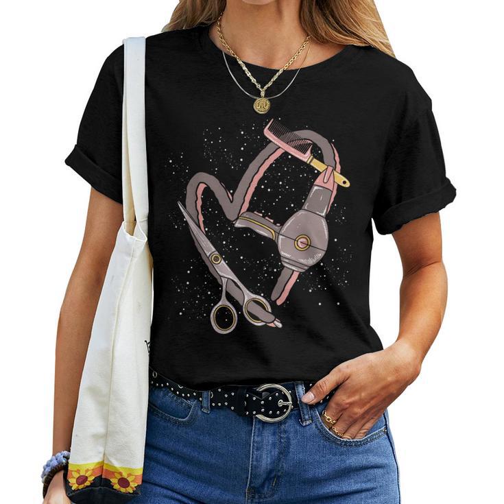 Hairdresser Heart Hairstylist Women T-shirt